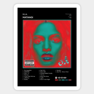 M.I.A. - Matangi Tracklist Album Magnet